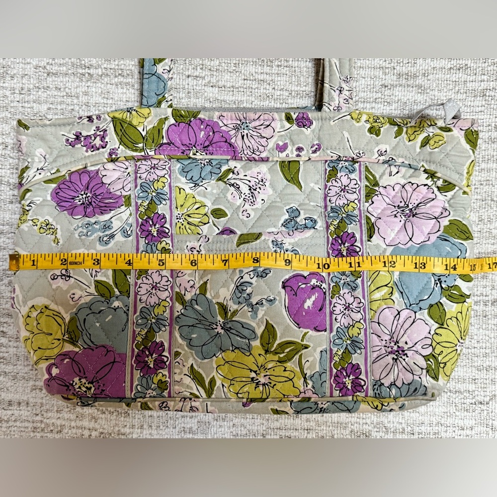 Vera Bradley Watercolor Floral purse with matching pouch - Picture 2 of 10